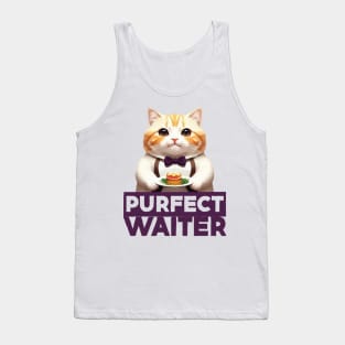 Just a Purrfect Waiter Cat Tank Top